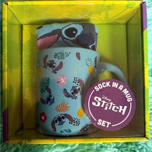 NIB Disney Stitch Mug and Sock Set